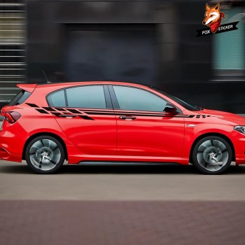 Vinyl Film Auto Decoration Racing Sports Styling Decals Car side Stripes Stickers Automobiles Tuning Car Accessories 310cmx30cm